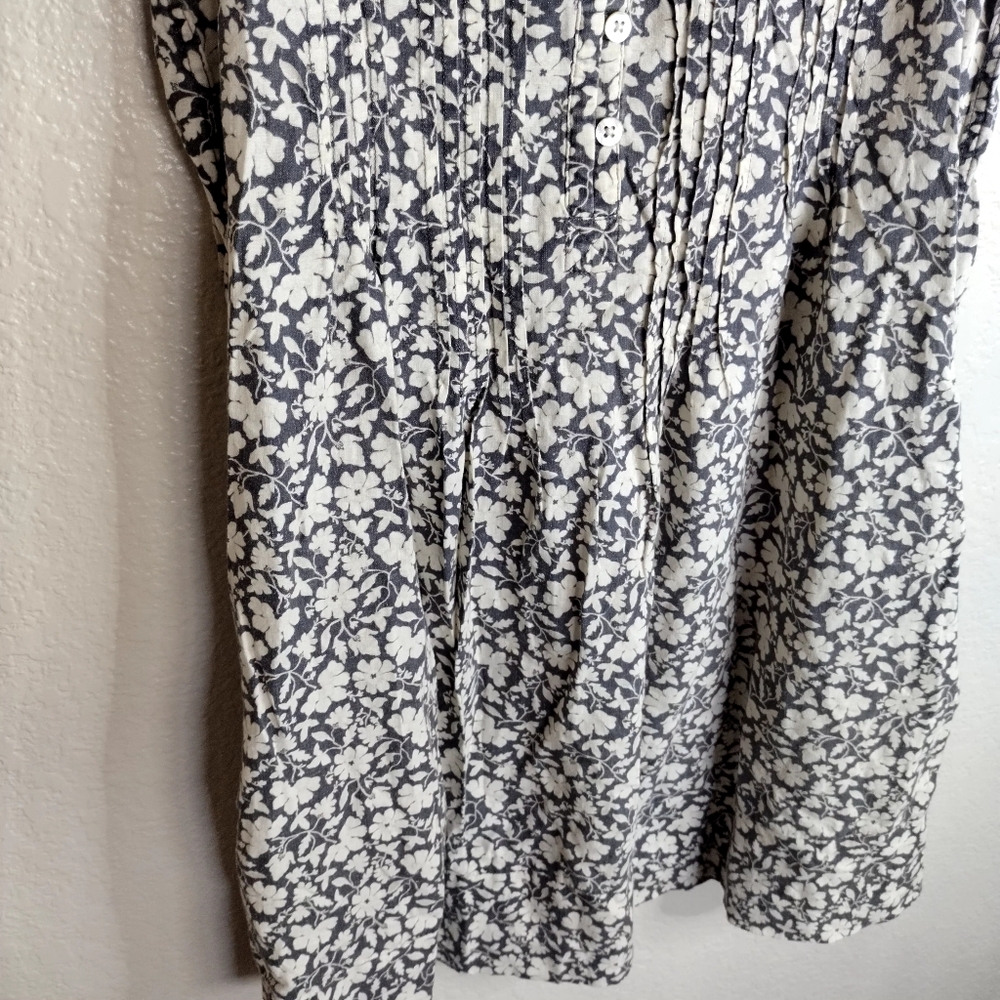 Faherty Isha Mini Linen Blend Dress Nusa Floral Sz S - Picture 4 of 10